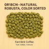 0R18CN – Natural Robusta, Color Sorted